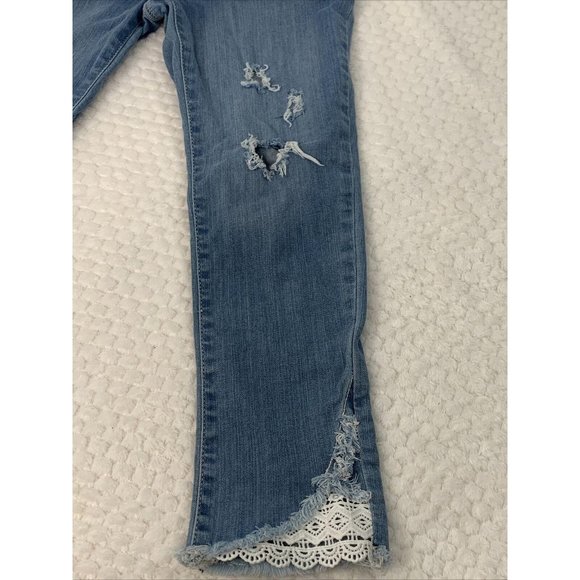 Wallflower Girls light Jeans sz 12 - Distressed - Picture 2 of 4